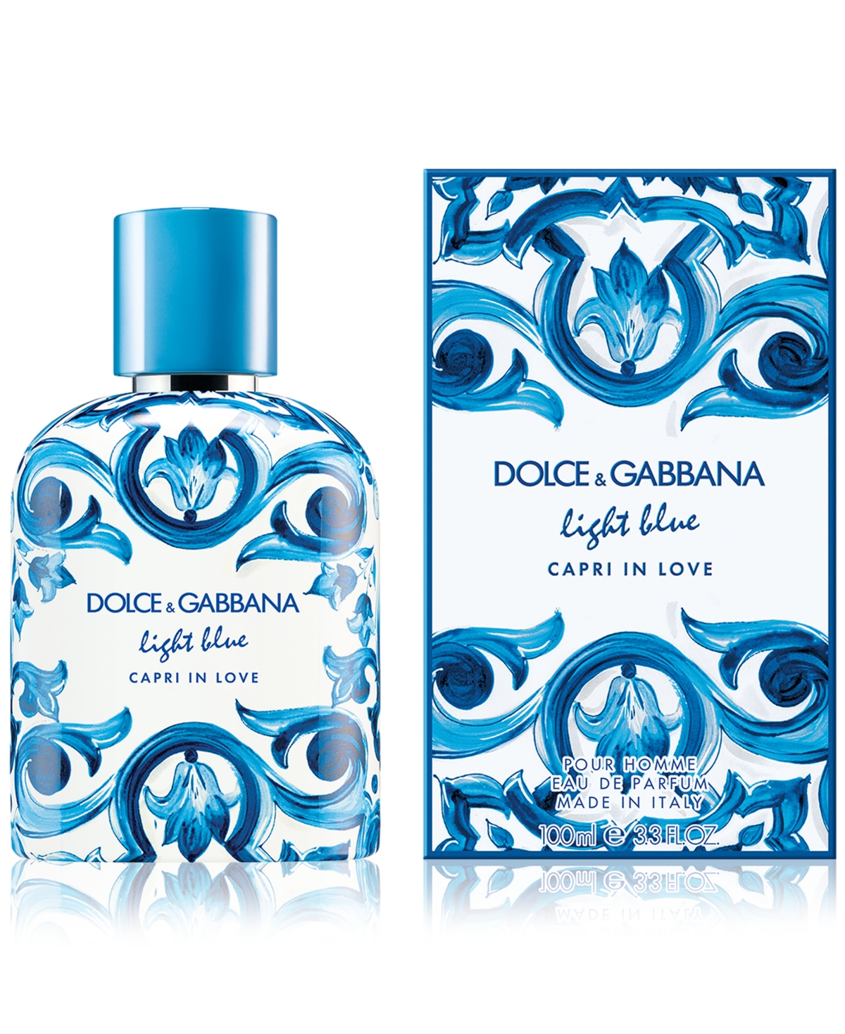 Dolce & Gabbana Men's Light Blue Capri In Love Eau De Parfum, 3.3 Oz. In No Color