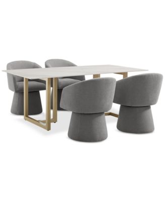 5 Pc. Dining Set (Emila Rectangular Table & 4 Korder Chairs), Created for Macy's