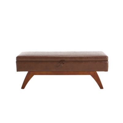 Streamdale Teddy wool fabric, solid wood feet for solid weighing, and bed end stool with storage function