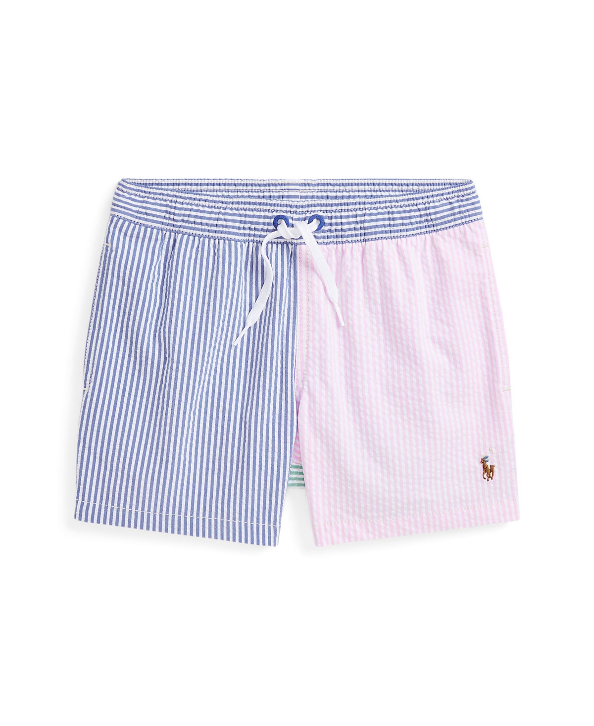 Polo Ralph Lauren Traveler Swim Trunk In Seersucker Multi