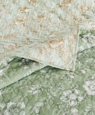 Olivia Garden Toile 3-Pc. Quilt Set, Full/Queen