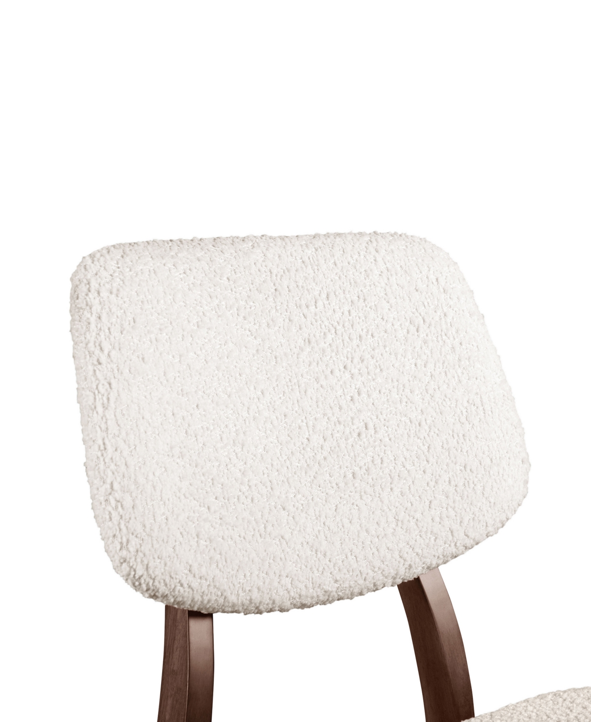 Furniture Of America 2-pc. Grove Boucle Fabric Padded Dining Chair Set In Walnut