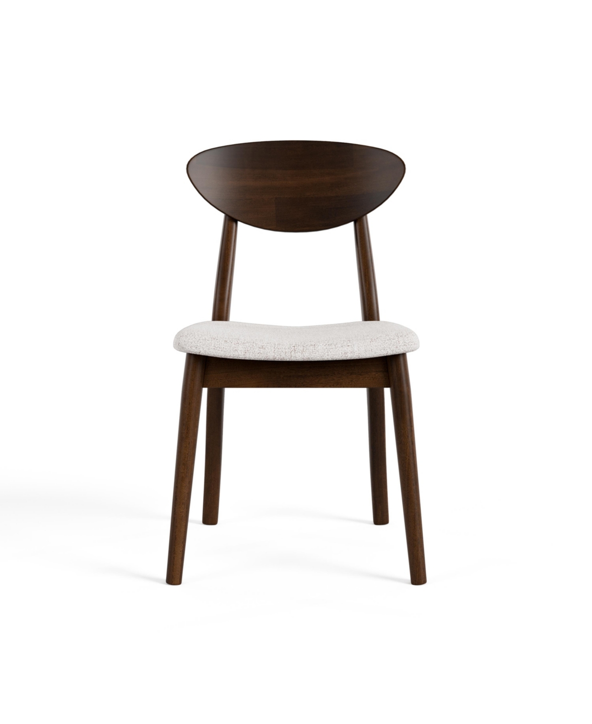 Furniture Of America 2-pc. Seban Solid Wood Dining Chair Set In Walnut