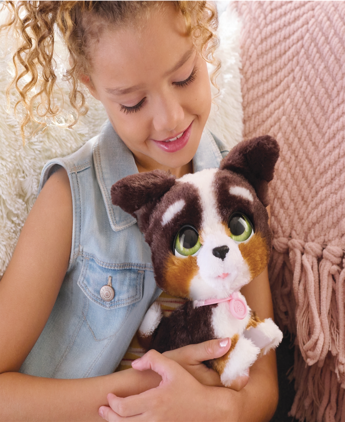 Furreal Walk-a-lots Bernedoodle Interactive Toy In Multicolor