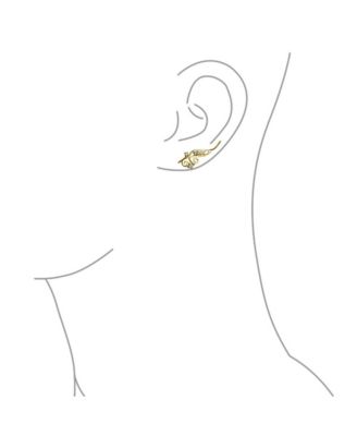 Trendy Scroll Swirl Ear Cuff Cartilage Earrings 14K Gold Plated Sterling Silver