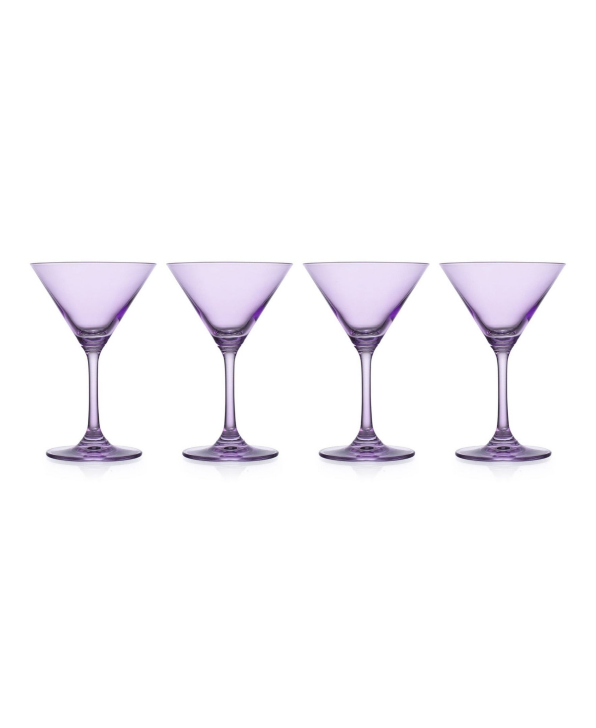Godinger Veneto Martini Glasses, Set Of 4 In Purple