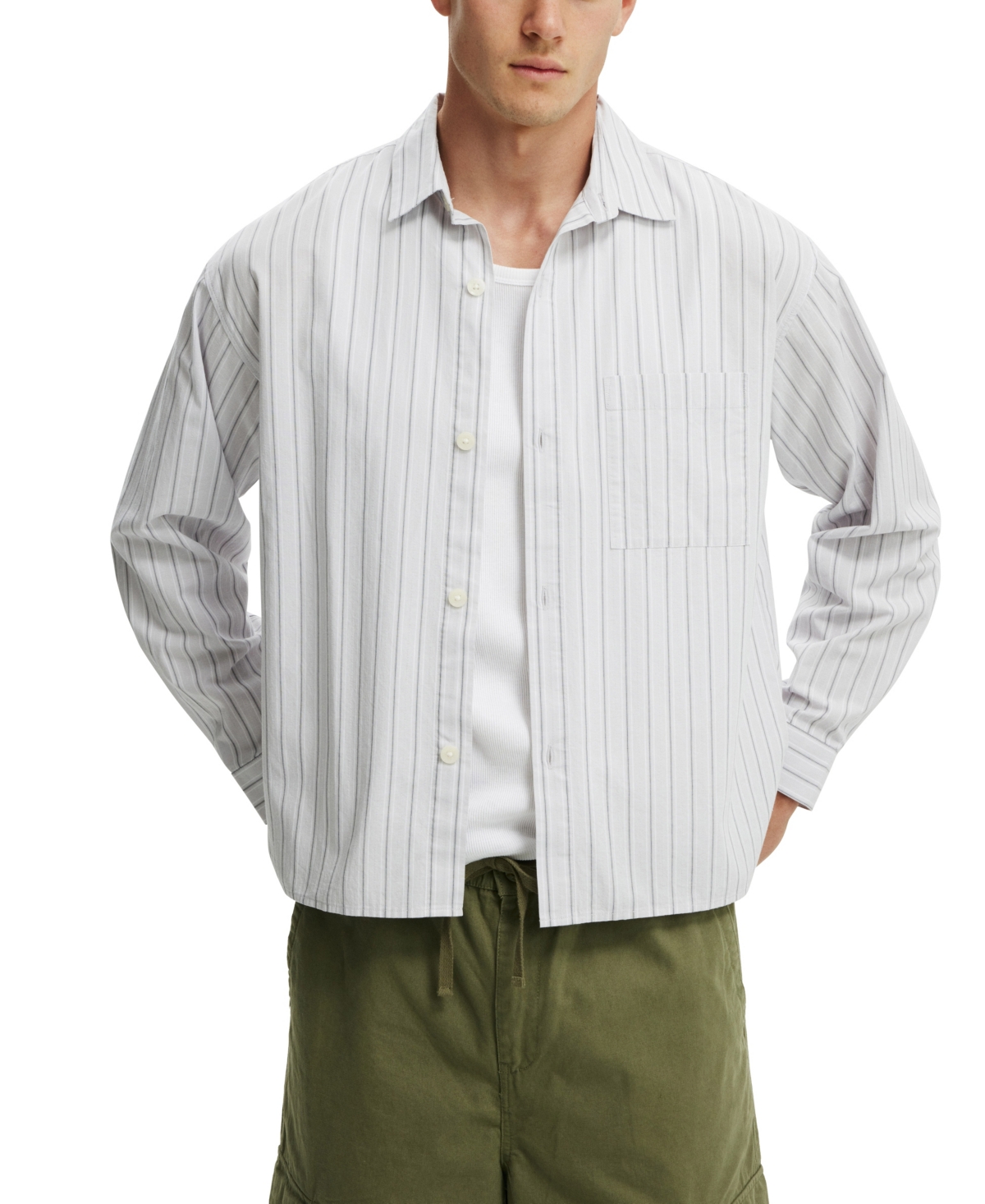 COTTON ON MEN'S HAMPTON LONG SLEEVE SHIRT 