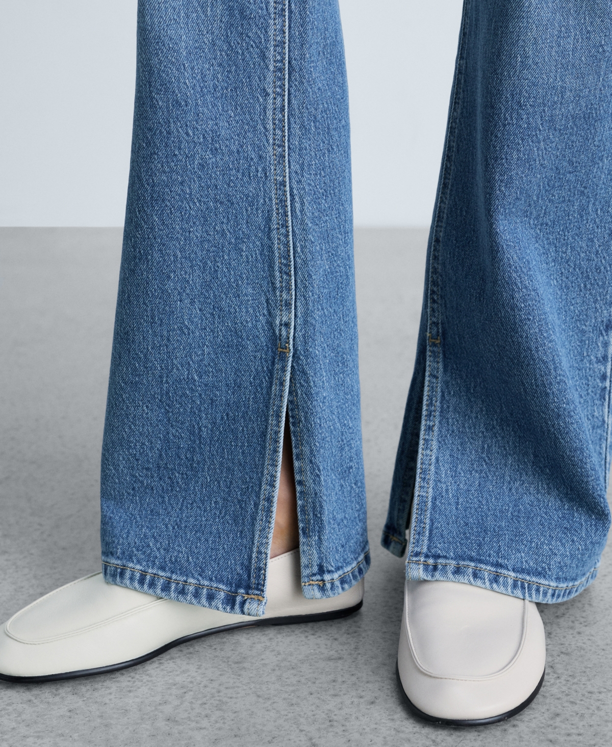 Shop Mango Women's Medium-rise Straight Jeans In Medium Blue