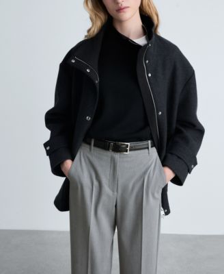 Women's Straight Mid-Rise Trousers