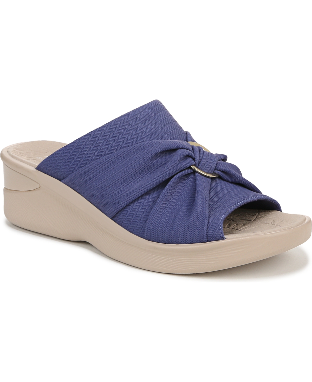 Women's Serenade Washable Slide Wedge Sandals - Navy Blazer Fabric