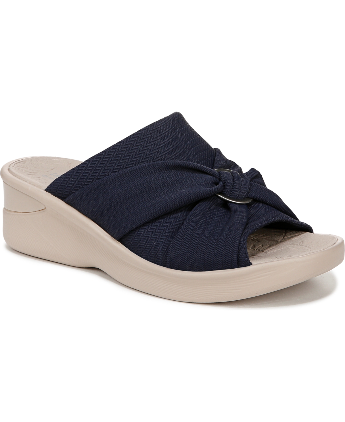 Women's Serenade Washable Slide Wedge Sandals - Navy Blazer Fabric