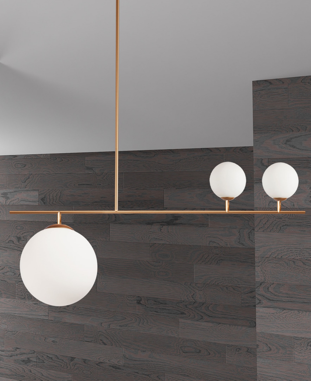 Dainolite 14.50" Metal Orion 3 Light Pendant In Gold