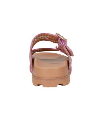 Women's Mylan Woven Buckle Straps Flat Sandals
