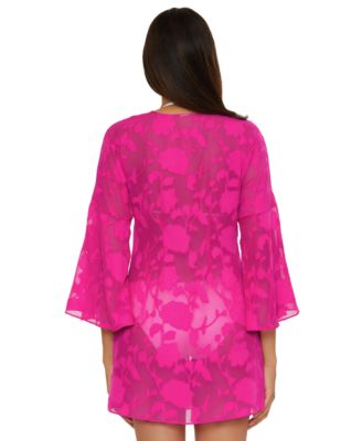 Women's Victoria Garden Burnout Tunic Cover-Up