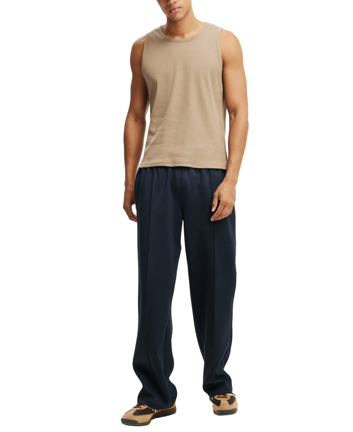 Shop Cotton On Men's Rib Tank Top In Coffee
