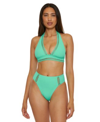 Womens Modern Edge Bikini Top High Waist Bottoms
