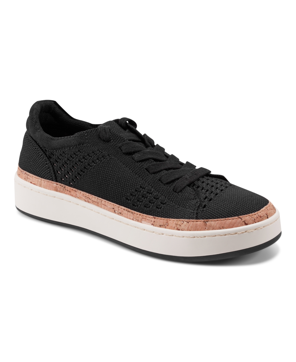 EARTH WOMEN'S KNIGHT KNIT LACE-UP SNEAKERS 