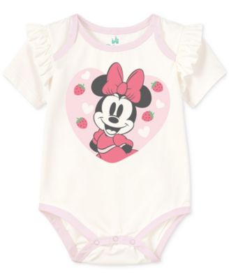 Baby Girls Minnie Mouse Bodysuits & Pants, 5 Piece Set