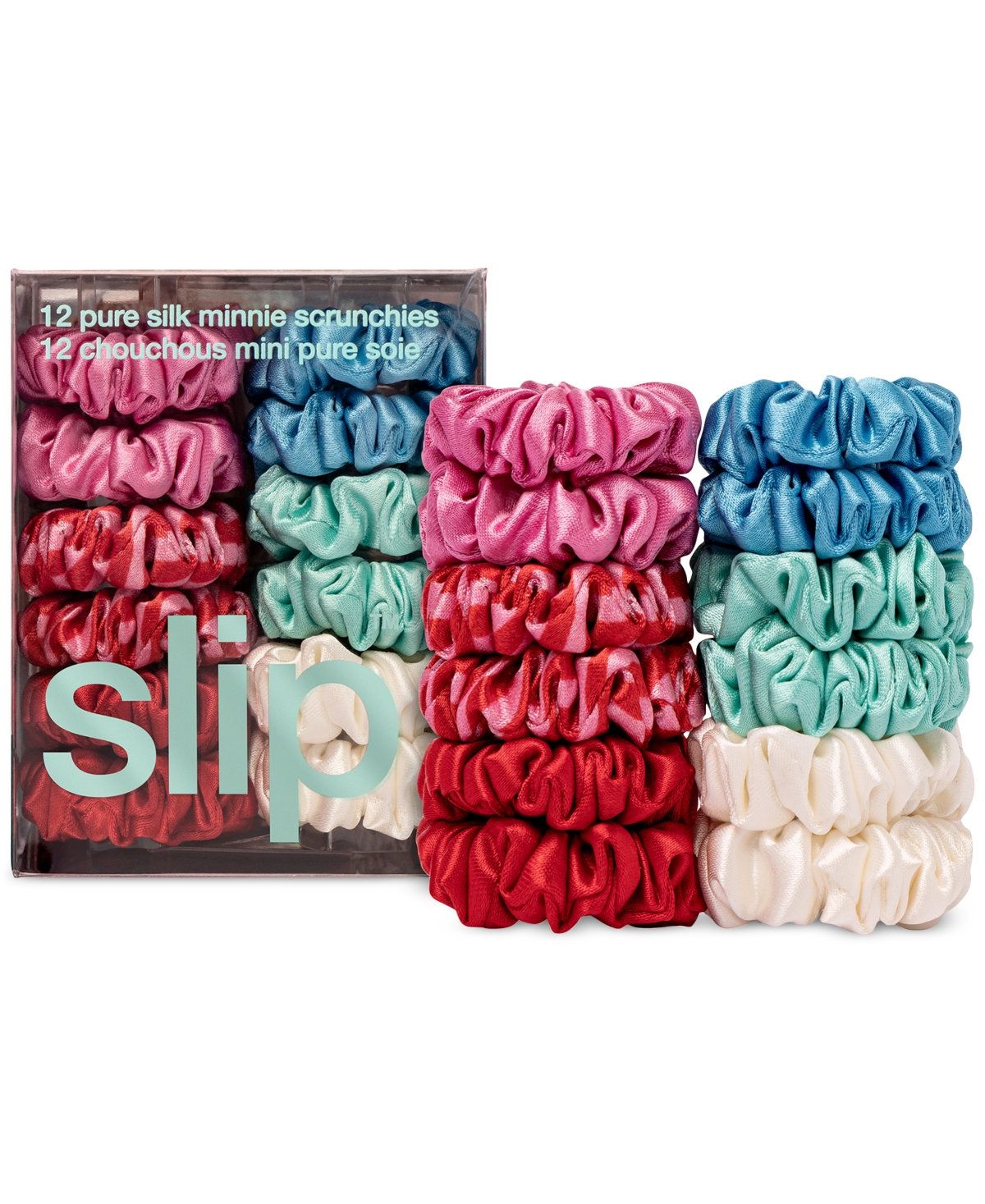 Slip 12-pc. Pure Silk Minnie Scrunchies Set In Sundown