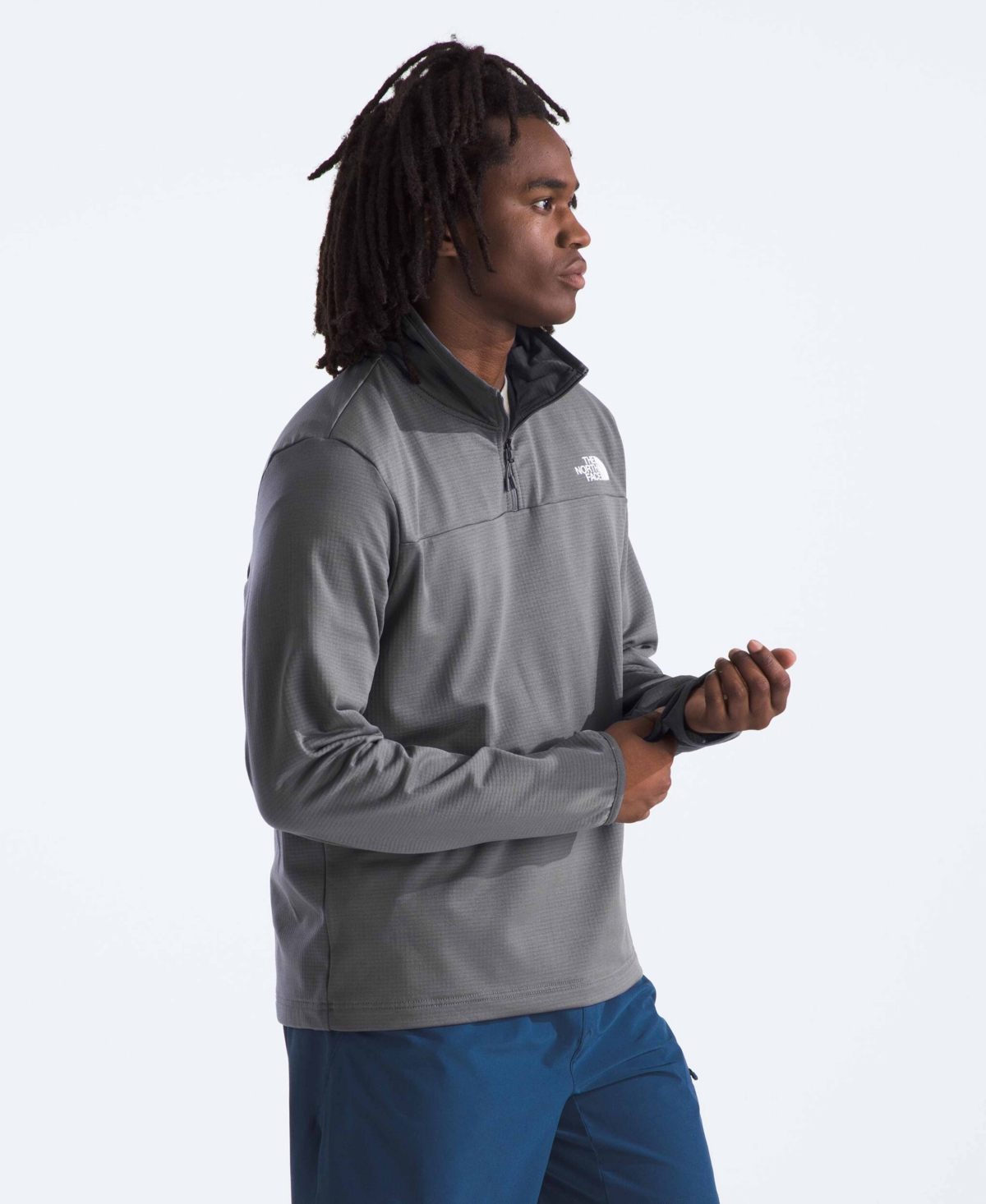 THE NORTH FACE MEN'S CEDAR TRAIL GRID FLEECE ZIP SWEATSHIRT 