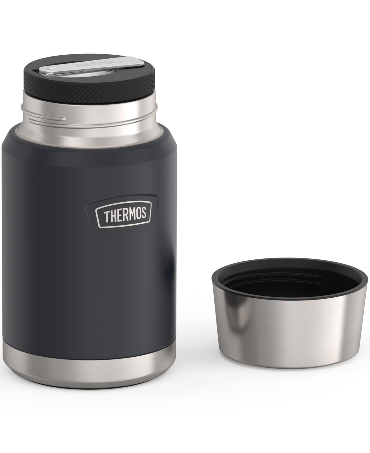 Thermos Icon Series 24 Oz. Food Jar With Spoon In Granite Gray