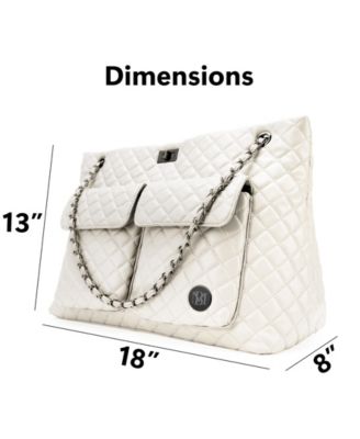 Diana Quilted Travel Weekender Tote Bag