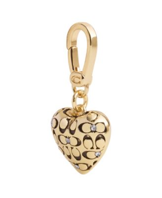 Faux Stone Collectible Signature Quilted Heart Charms