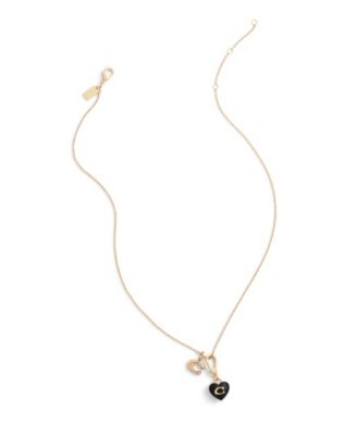 Black Collectible Signature C Heart Charms