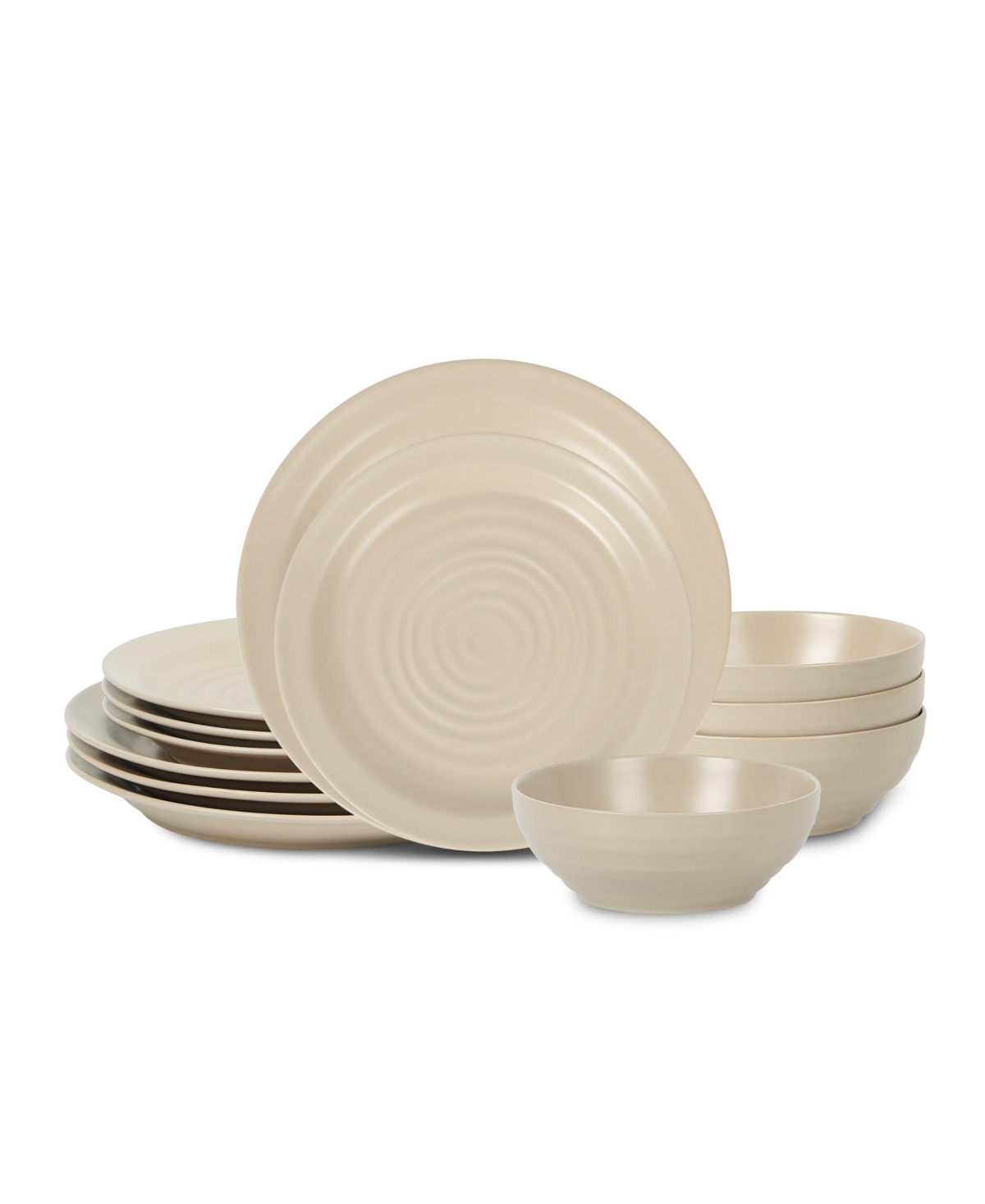 Orbit 12 Pc. Dinnerware Set, Service for 4 - White