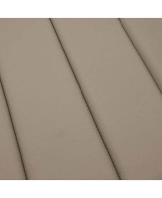 Sun Lounger Cushion Taupe Oxford Fabric 73.2 in x 22.8 in x 1.6 in