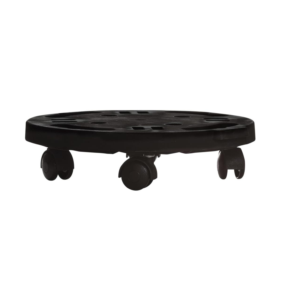 Plant Trolley with Wheels Diameter 11.8" Black 374.8 lb - Black