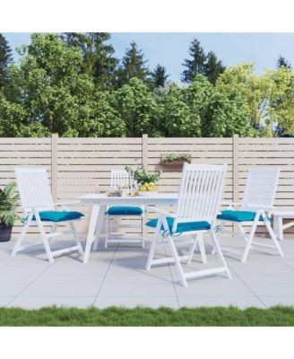 Chair Cushions 4 pcs Light Blue 15.7"x15.7"x2.8" Oxford Fabric