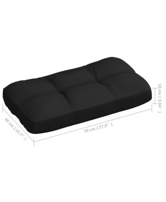 Pallet Sofa Cushions 7 pcs Black