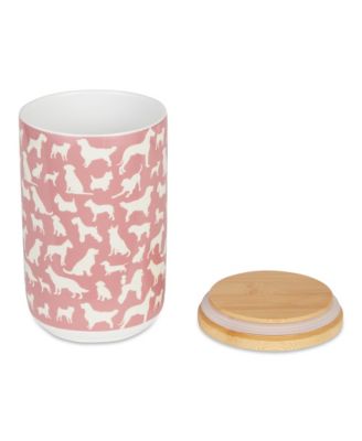 Ceramic Pet Treat Canister Dog Show