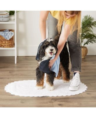 Pet Towel with Pockets, Blue, 30x16"