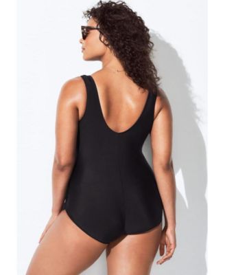 Women's Sarong Front One Piece Swimsuit