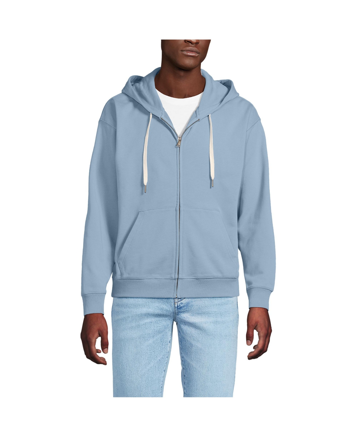 Men's Long Sleeve French Terry Full Zip Hoodie - Inkwell gray