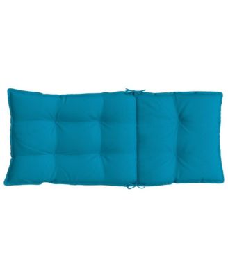 Highback Chair Cushions 2 pcs Light Blue Oxford Fabric