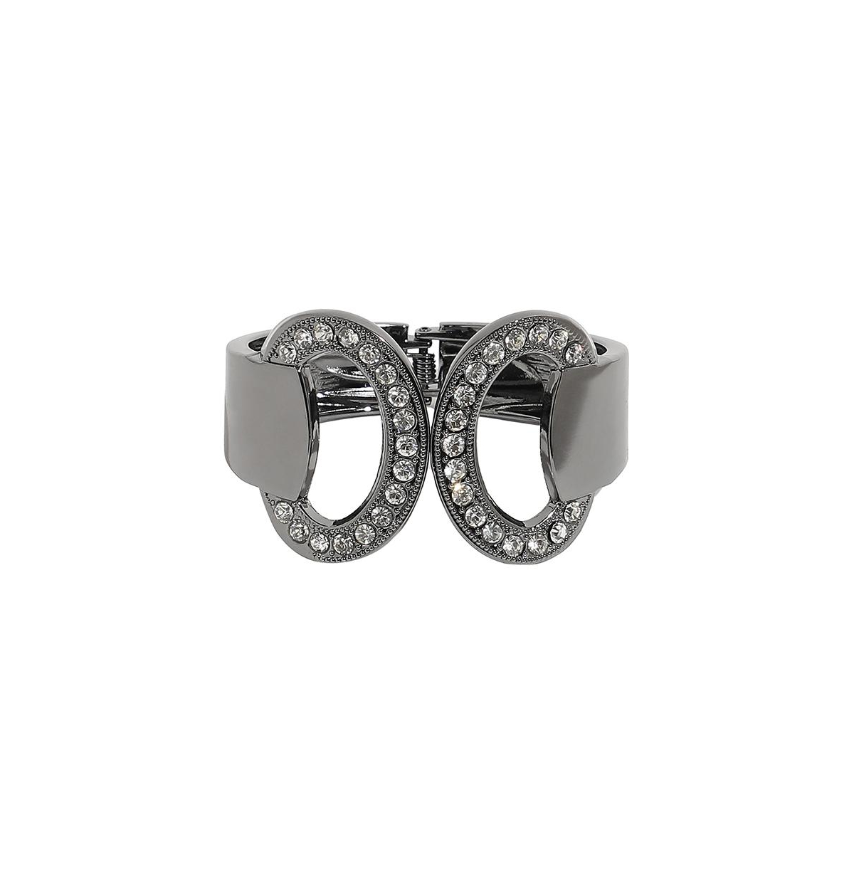 Embellished Circular Bracelet - Silver