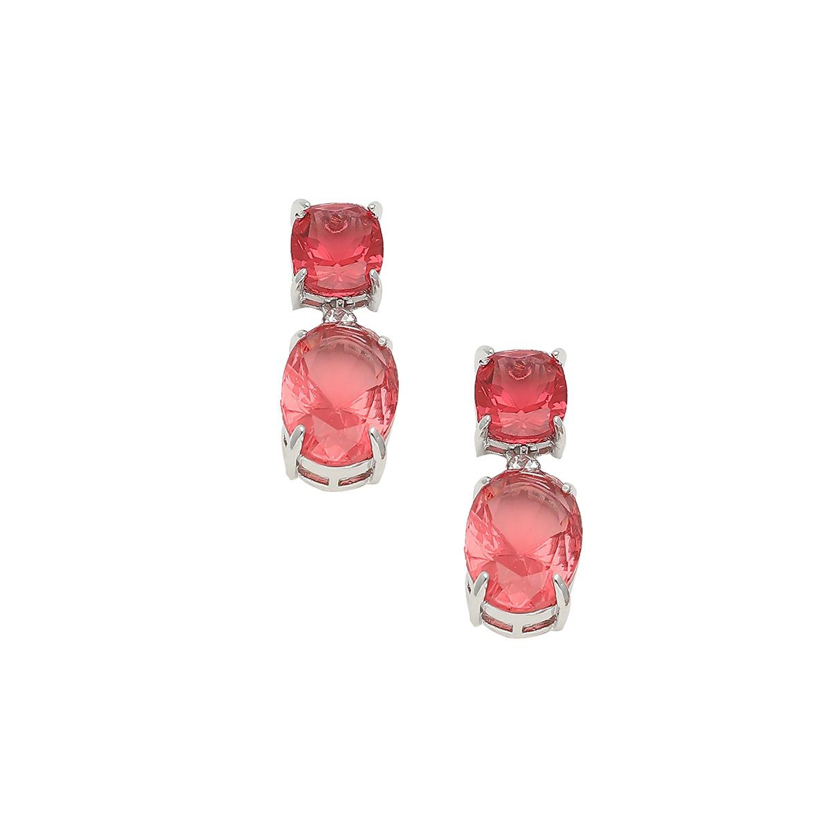 Sohi Lady Drop Earrings In Red