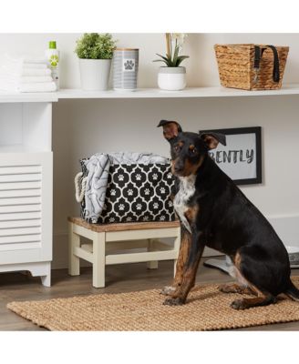 Bone Dry Collapsible Pet Storage Bin Lattice Paw Print