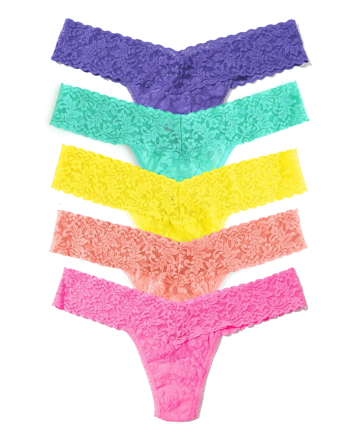 Hanky Panky Women's Signature Lace Low Rise Thong 5 Pack