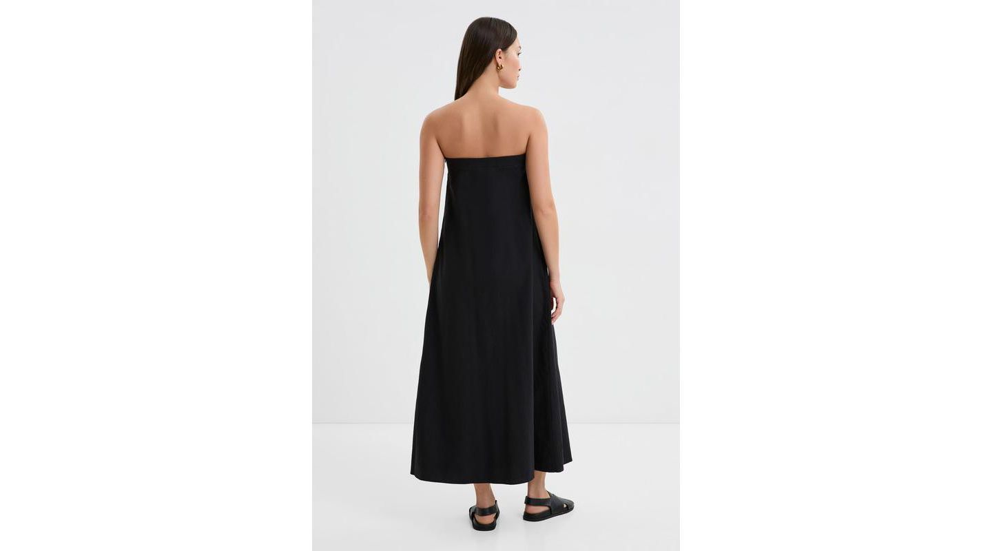 Женское платье Marcella Aine Linen Convertible-Strap Flowy Dress with Pockets — фото 2