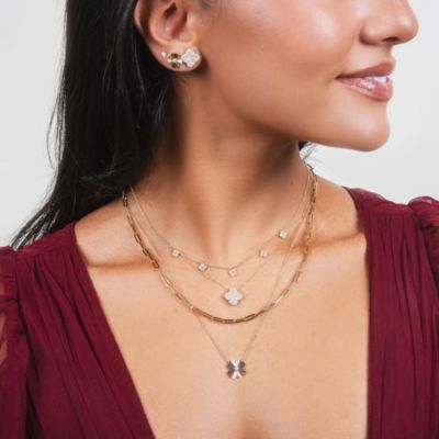 Large Paperclip Link Chain Necklace 14K Yellow Gold 24 inches