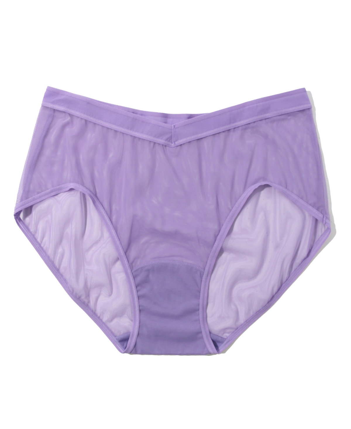 Hanky Panky Mesh High Cut French Brief In Grape Juice Purple