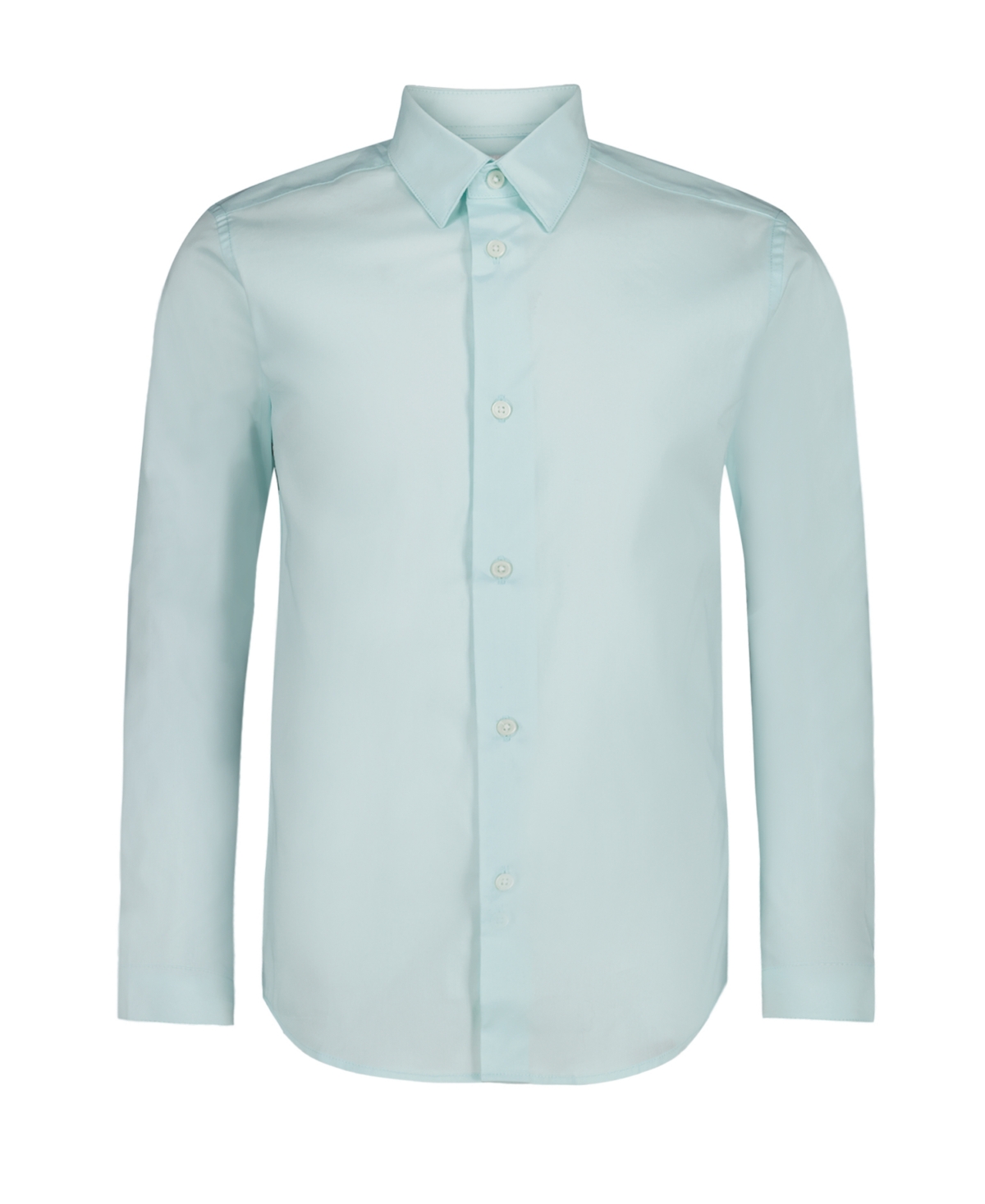 Calvin Klein Boy's Poplin Shirt In Light Green