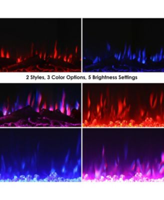 Indoor Wall-Mounted or Recesssed Installation Electric Fireplace