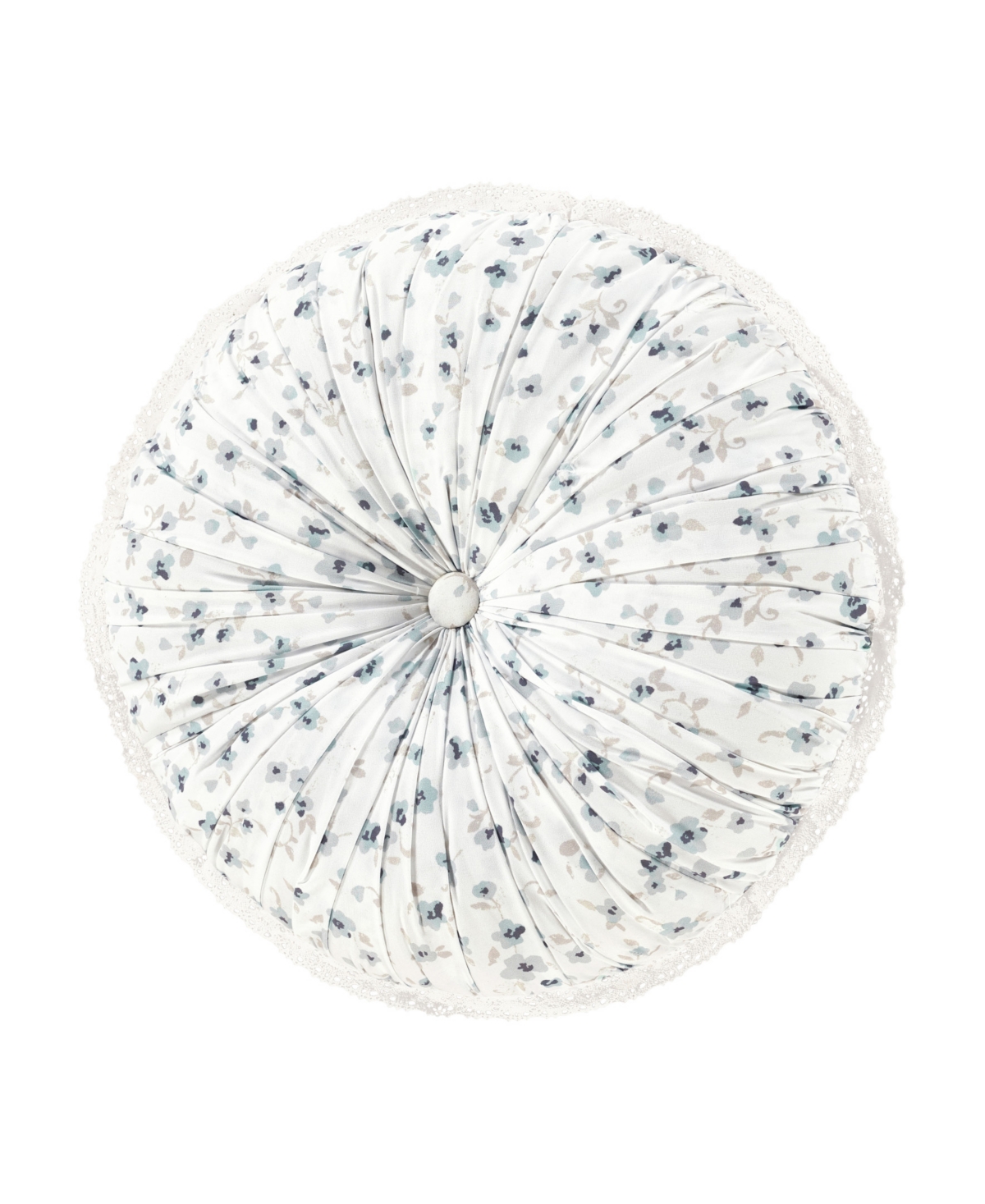 Royal Court Bungalow Tufted Decorative Pillow, 15" Round In Spa