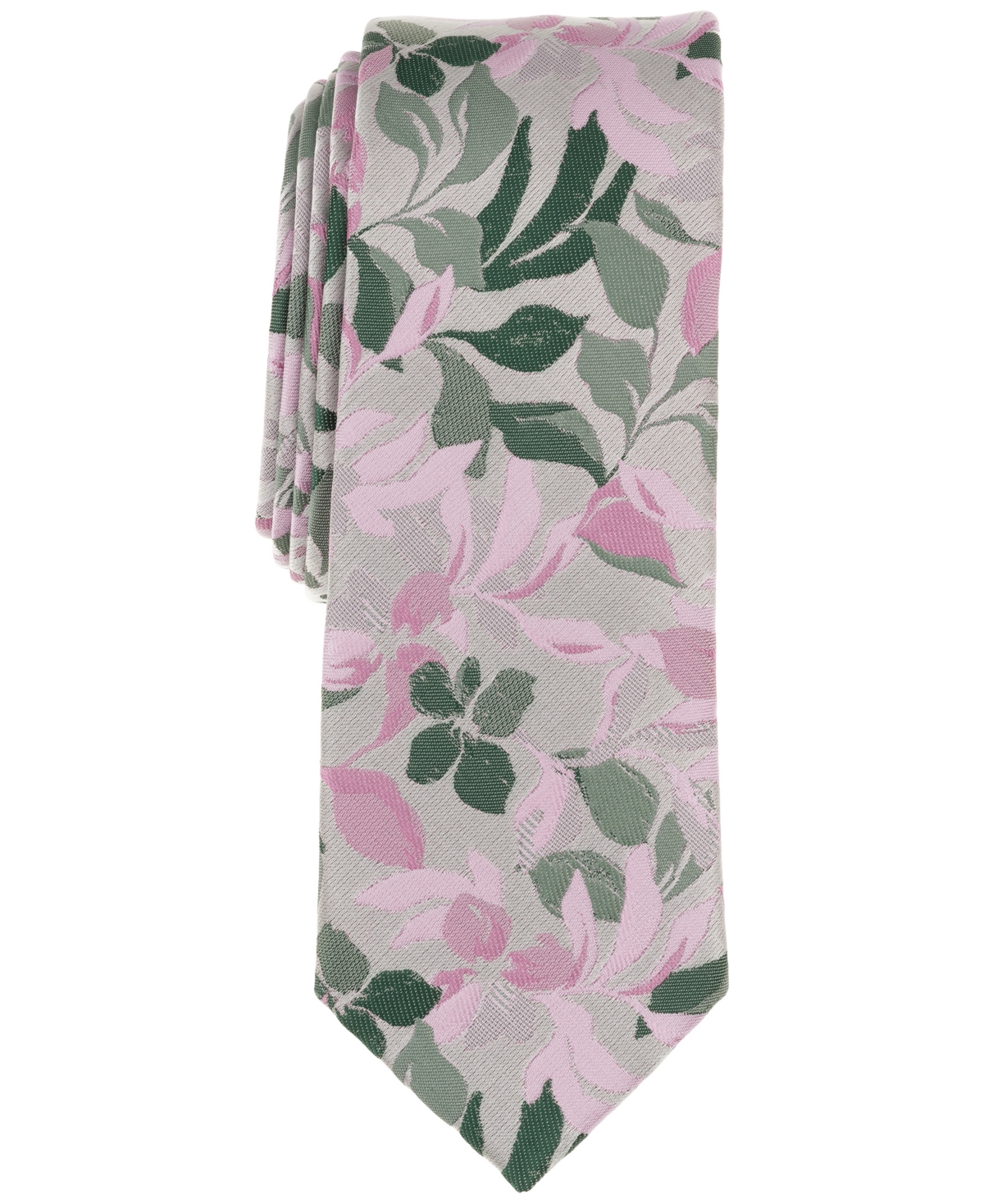 Men's Floral Tie, Exclusively at Macy's - Mint