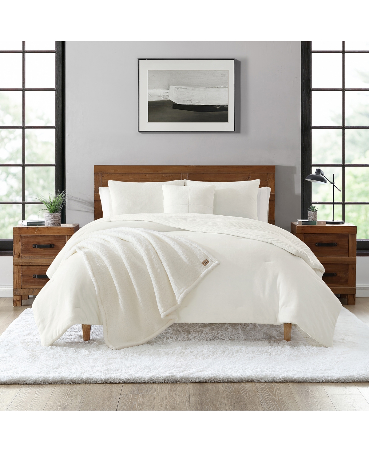 UGG BRODY REVERSIBLE 5-PC. COMFORTER SET, TWIN/TWIN XL 